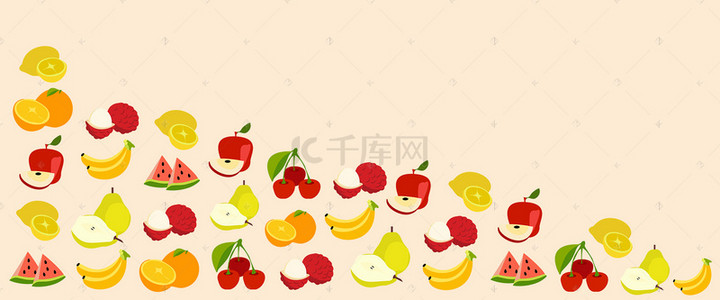 水果背景图片_水果矢量海报背景素材