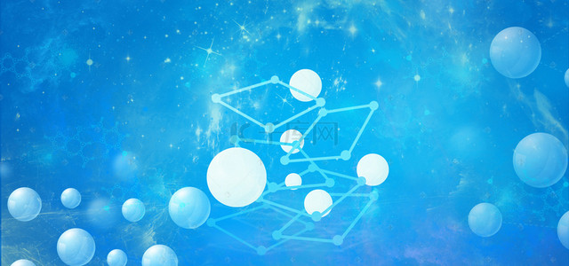 化学背景图片_淘宝化学科技书本蓝色科技创意海报背景