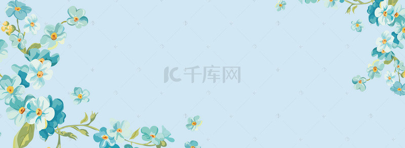 时尚淘宝首页背景图片_淘宝美妆上新大促唯美蓝色banner