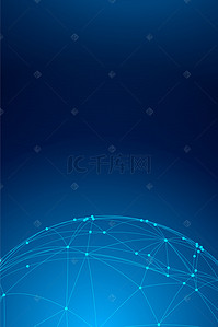 易拉宝背景图片_蓝色简约科技线条背景素材