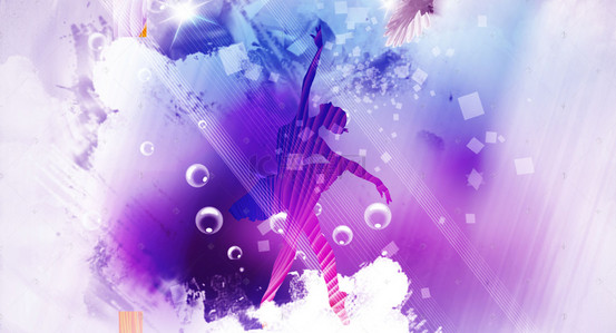 舞蹈海报背景图片_炫彩绚丽舞动青春正能量海报背景素材