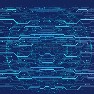 科技商务电路渐变蓝色质感背景素材