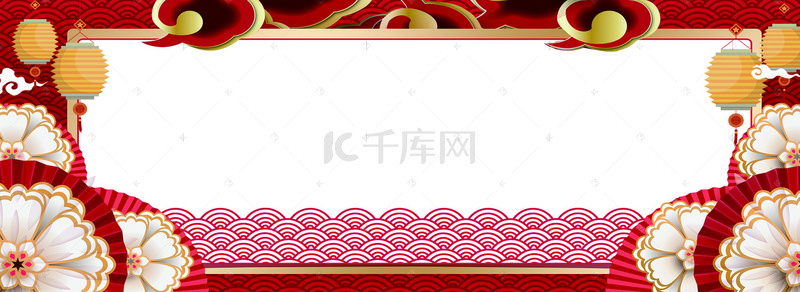 春节海报剪纸背景图片_新年喜庆电商海报背景