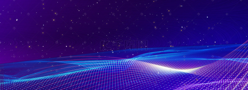 电子科技背景图片_霓虹色电子科技光效粒子合成背景