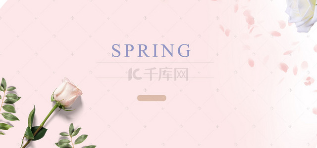 春上新背景图片_美白肌肤化妆品护肤品海报banner