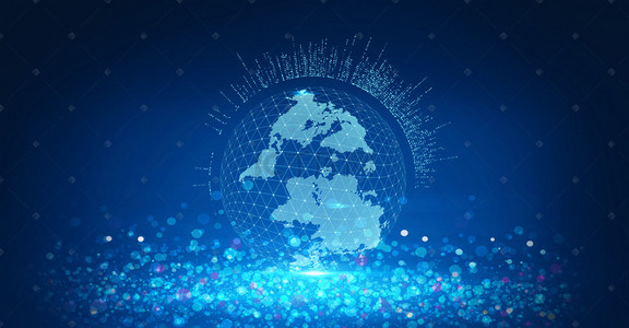 全球商务背景图片_气星球科技全球数据化