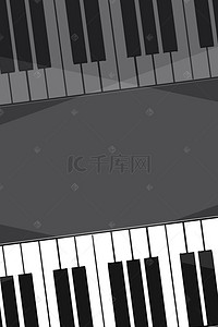 音乐琴键背景图片_矢量琴键手绘音乐宣传背景