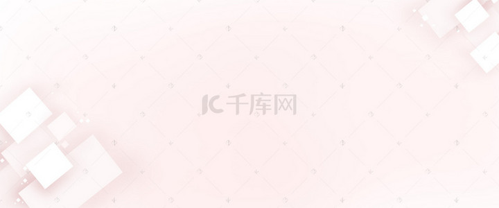 banner浪漫背景图片_粉色几何图案渐变banner背景