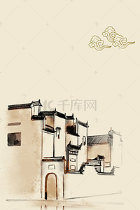 中国风房屋素材背景图片_中国风餐馆背景素材