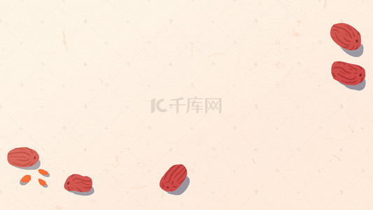 枸杞背景图片_红枣枸杞甜品海报背景