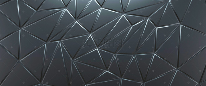 三角型排版背景图片_C4D三角机械纹理背景