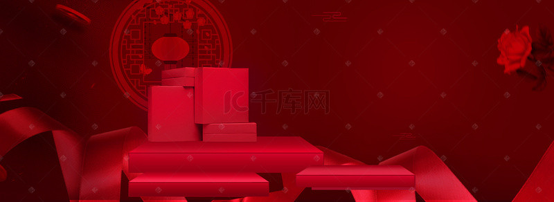 中国复古背景图片_中国风电商背景banner
