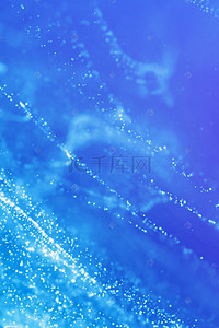 蓝色质感商务海报背景图片_梦幻科技粒子背景