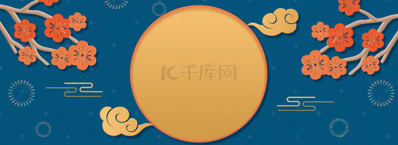 春节复古海报背景图片_复古质感中国风年货节海报背景