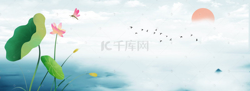 新中式海报素材背景图片_新中式水墨中国风背景图片