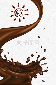 m豆巧克力豆背景图片_巧克力甜蜜海报背景