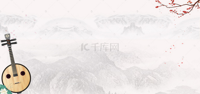 招新音乐背景图片_音乐类社团招新黑白中国风简约banner