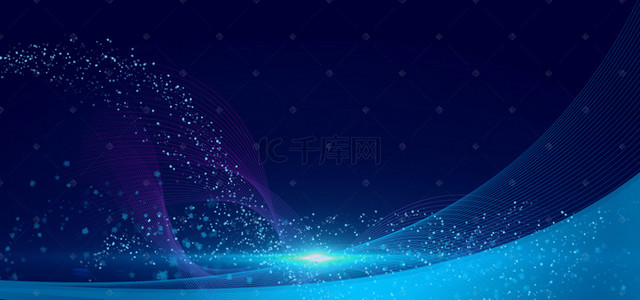 封面背景图片_商务科技蓝色线条背景