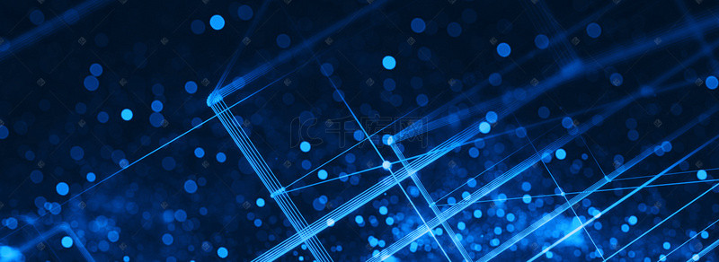 科技感互联网大数据商务蓝色背景