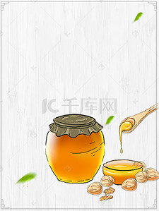 天然蜂蜜背景图片_极简简约蜂蜜蜜糖