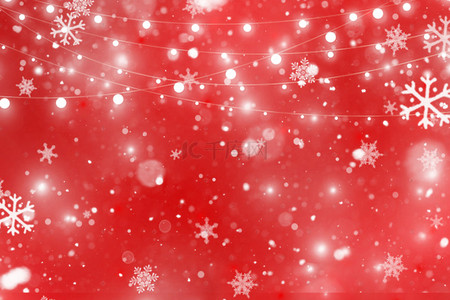 圣诞节海报卡通背景图片_红色圣诞背景banner