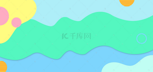 淘宝大促销海报背景图片_几何色彩简约春季上新促销海报