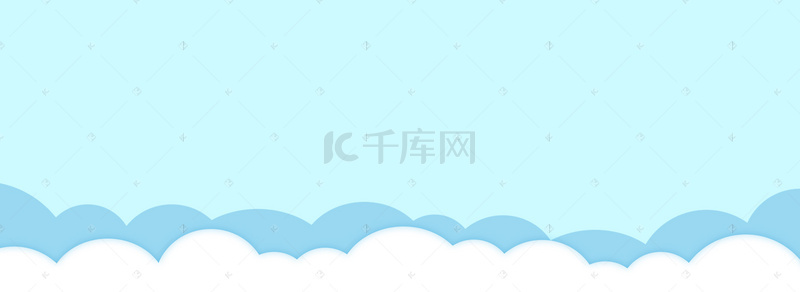 幼儿园背景图片_蓝色波浪背景