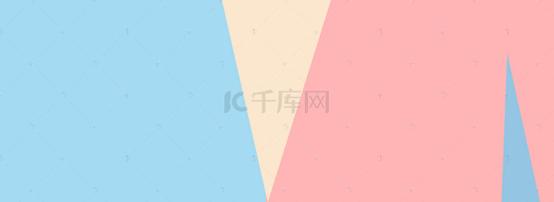 女装背景图片_天猫女装时尚潮流扁平撞色banner