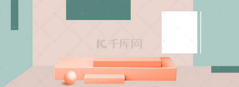 新品墨绿色简约微空间淘宝天猫电商banner