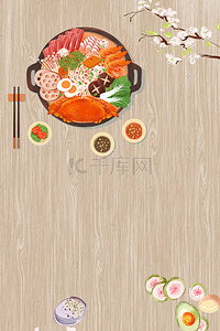 餐厅最新推出菜品菜单宣传海报背景模板