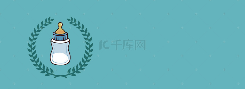 母婴背景图片_母婴卡通蓝色海报背景banner