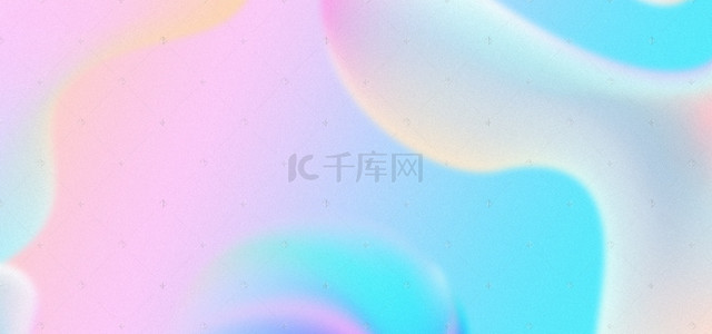 可爱背景图片_多彩渐变镭射风通用清新banner