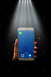 iphonex背景图片_黑金iPhonex美在智慧宣传促销