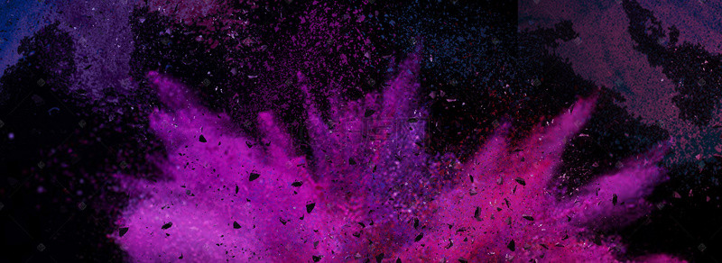 喷溅粉末背景图片_个性酷炫紫色喷溅粉末背景