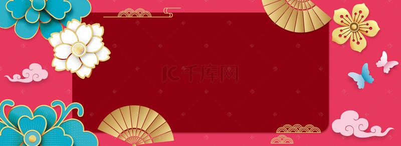 淘宝年货首页背景图片_年货节中国风电商海报背景
