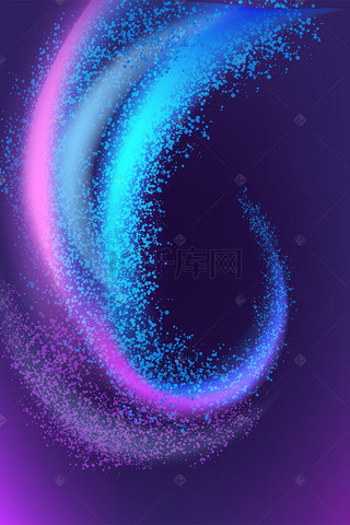紫色科技粒子简约风背景