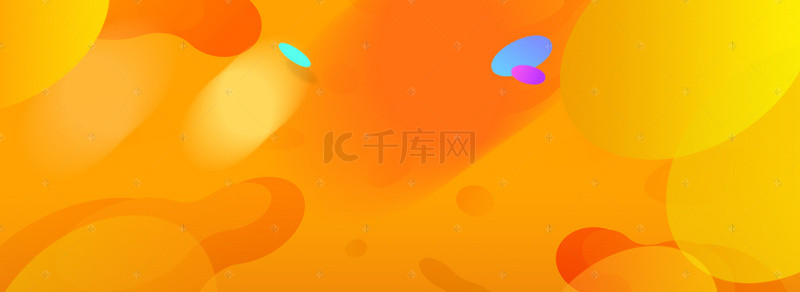 海报素材几何背景图片_双11渐变几何橙色banner