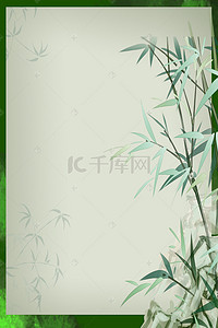 古典背景绿色背景图片_中国风古典文艺绿色广告背景
