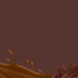 咖啡巧克力简约PSD分层主图背景素材