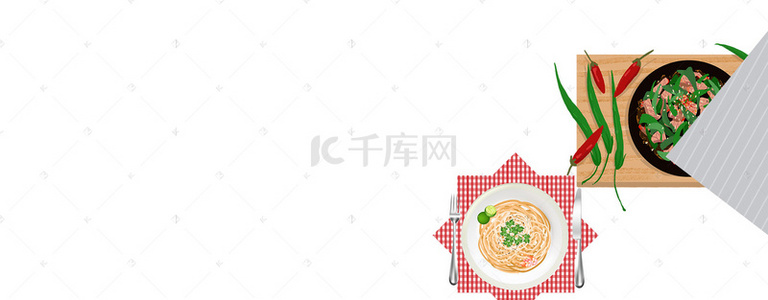 俯视banner背景图片_食物俯视背景Banner