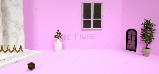 紫色背景图片_女生节淘宝天猫banner