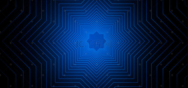 科技感粒子扩散线性蓝色背景