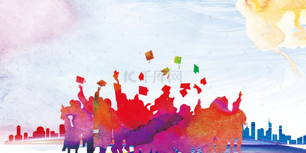 创意毕业季海报背景图片_创意毕业季海报素材背景