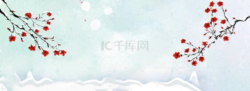 冬季女装新品上市背景图片_小可爱雪花下雪冬季女装淘宝banner