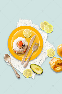 营养早餐背景图片_营养早餐打折海报背景素材