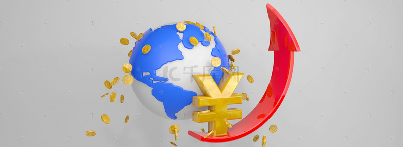 金融地球背景图片_金融商业金融理财地球金币和人民币符号背景