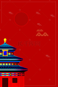 设计之旅背景图片_北京之旅北京故宫旅游平面素材