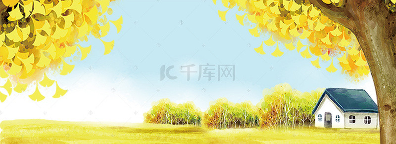 十一banner背景图片_创意卡通时尚秋季旅游banner