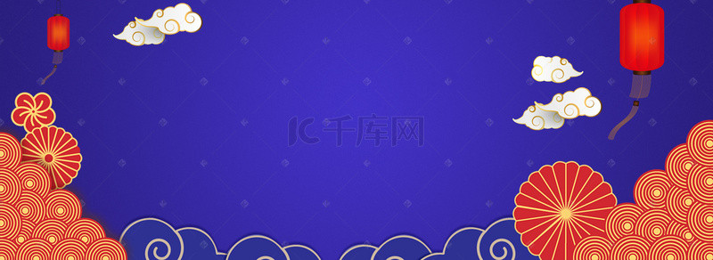 蓝色科技背景图片_年会盛典蓝色大气背景banner