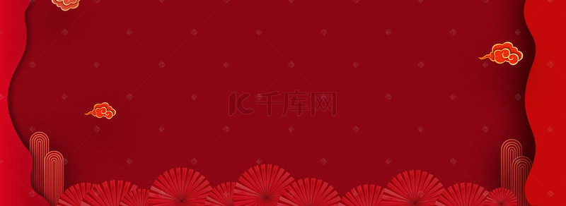 展板背景图片_我们结婚了红色中国风婚庆展板